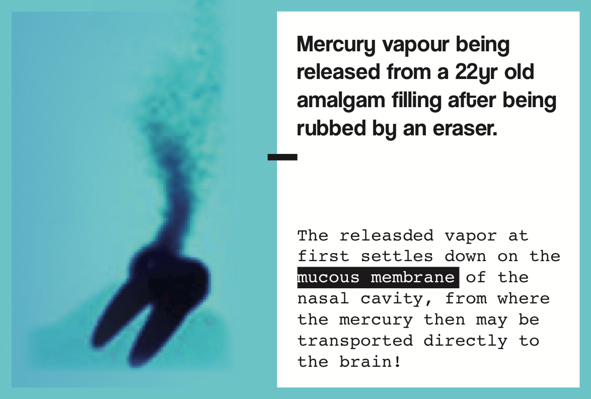 Mercury Vapour being released